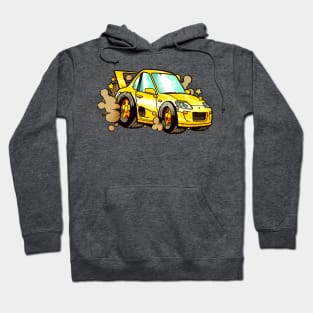 Cute Car Chibi Yellow Hoodie